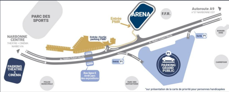 PLAN ACCES ARENA