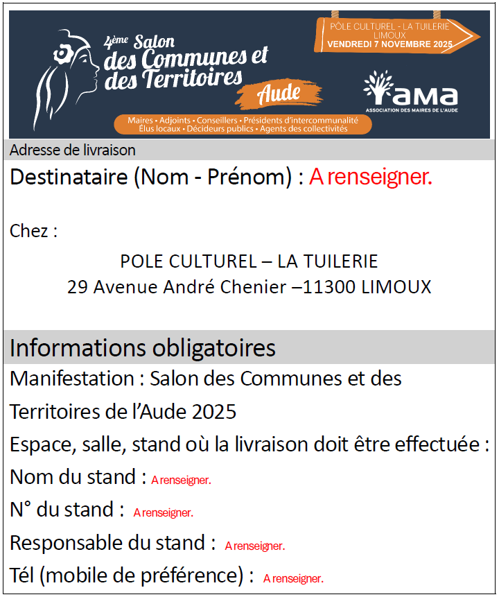ETIQUETTE LIVRAISON1125